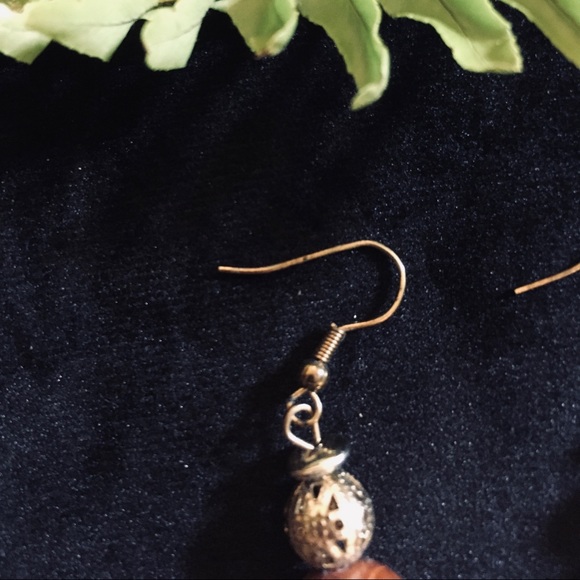 Set of wooden beaded necklace and earrings!🙌🏻 - Picture 7 of 7